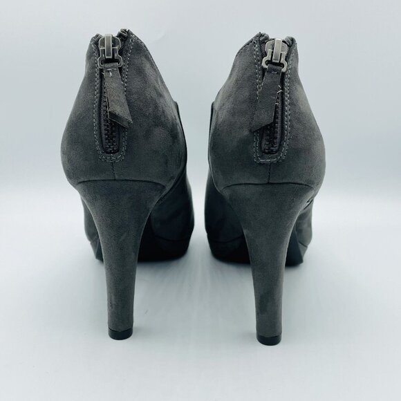 Mootsies Tootsies Women's Shoes Size 10 M Black Zipper High Heels Ankle Booties - Picture 7 of 11